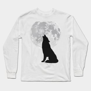 Howling wolf Long Sleeve T-Shirt